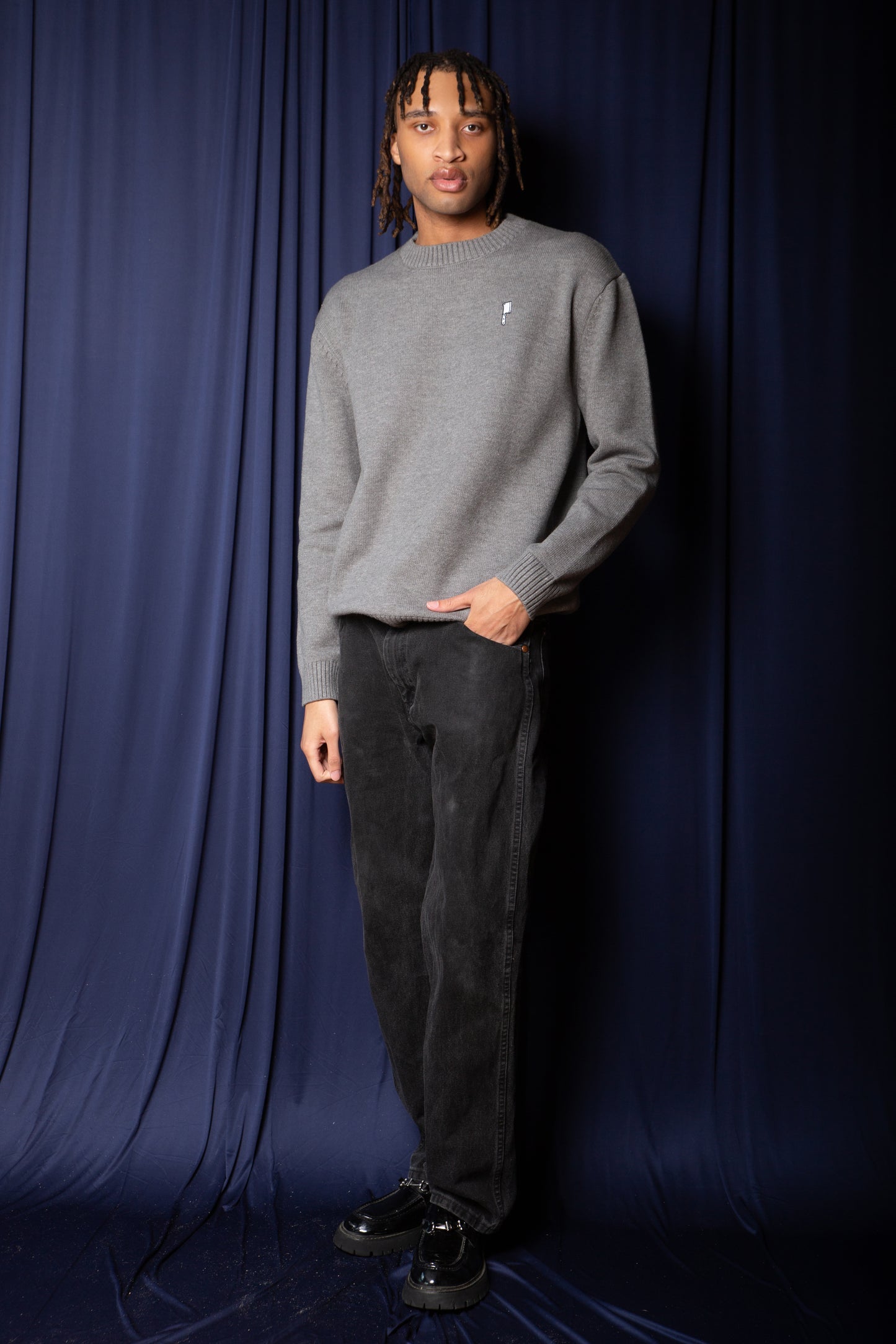 Heather Grey Knit Sweater