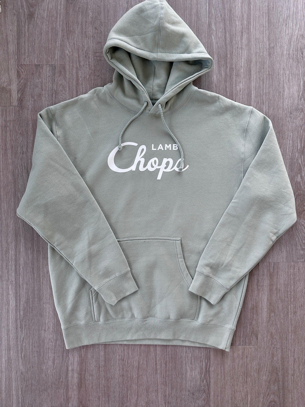 Lamb Chops Pullover Hoodie (Mint/White)