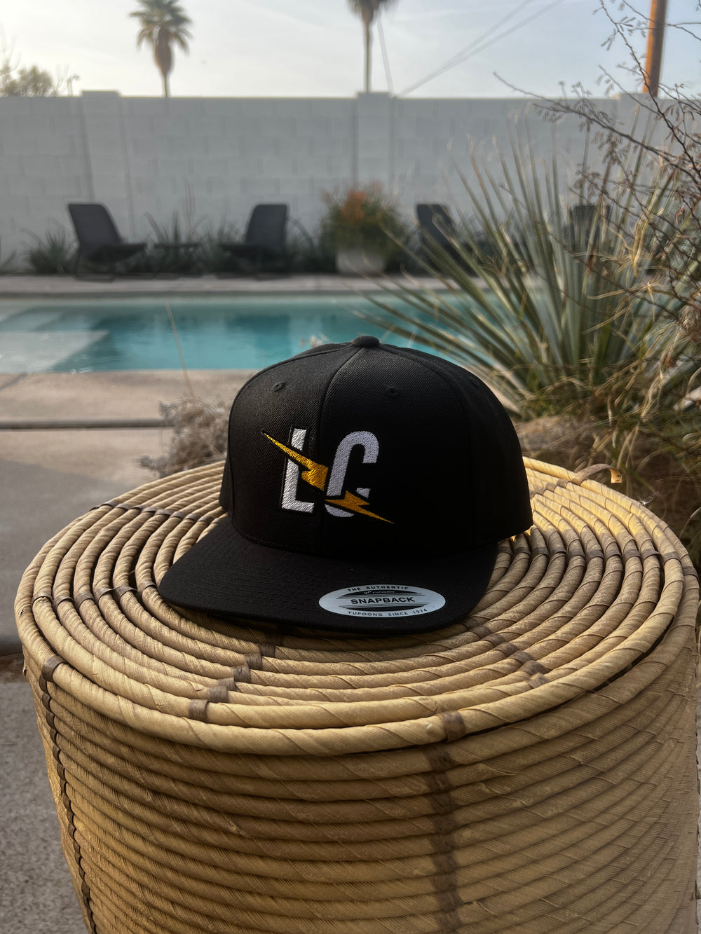 Winter 25 LC Lighting Bolt Snapback (Black/Yellow)