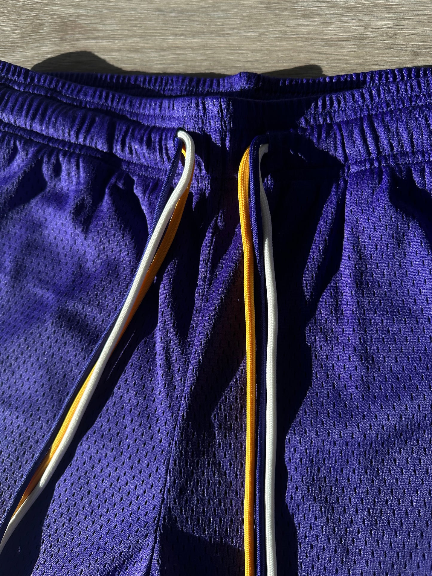 Purple & Gold Basics Mesh Shorts