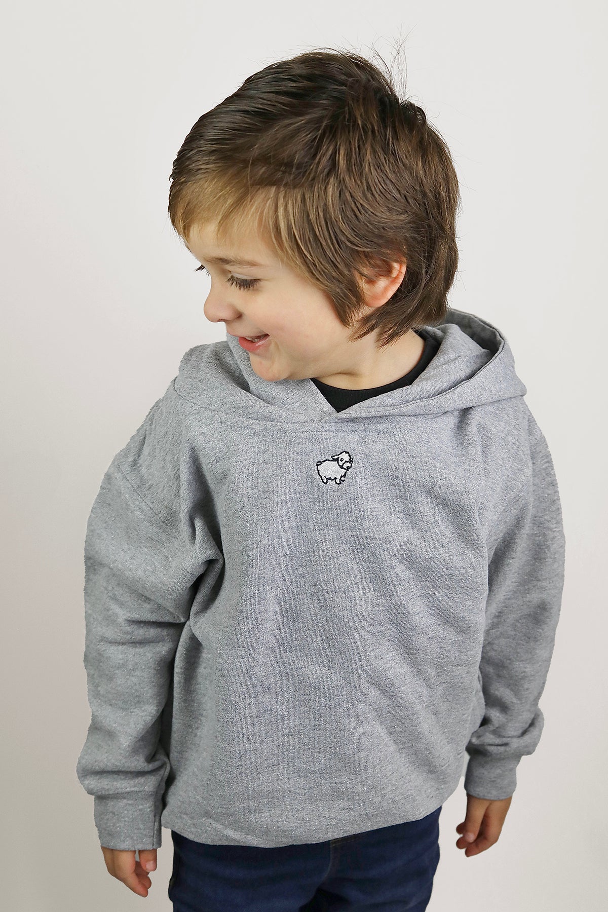 KIDS Micro Sheep Pullover Hooded Sweatshirt