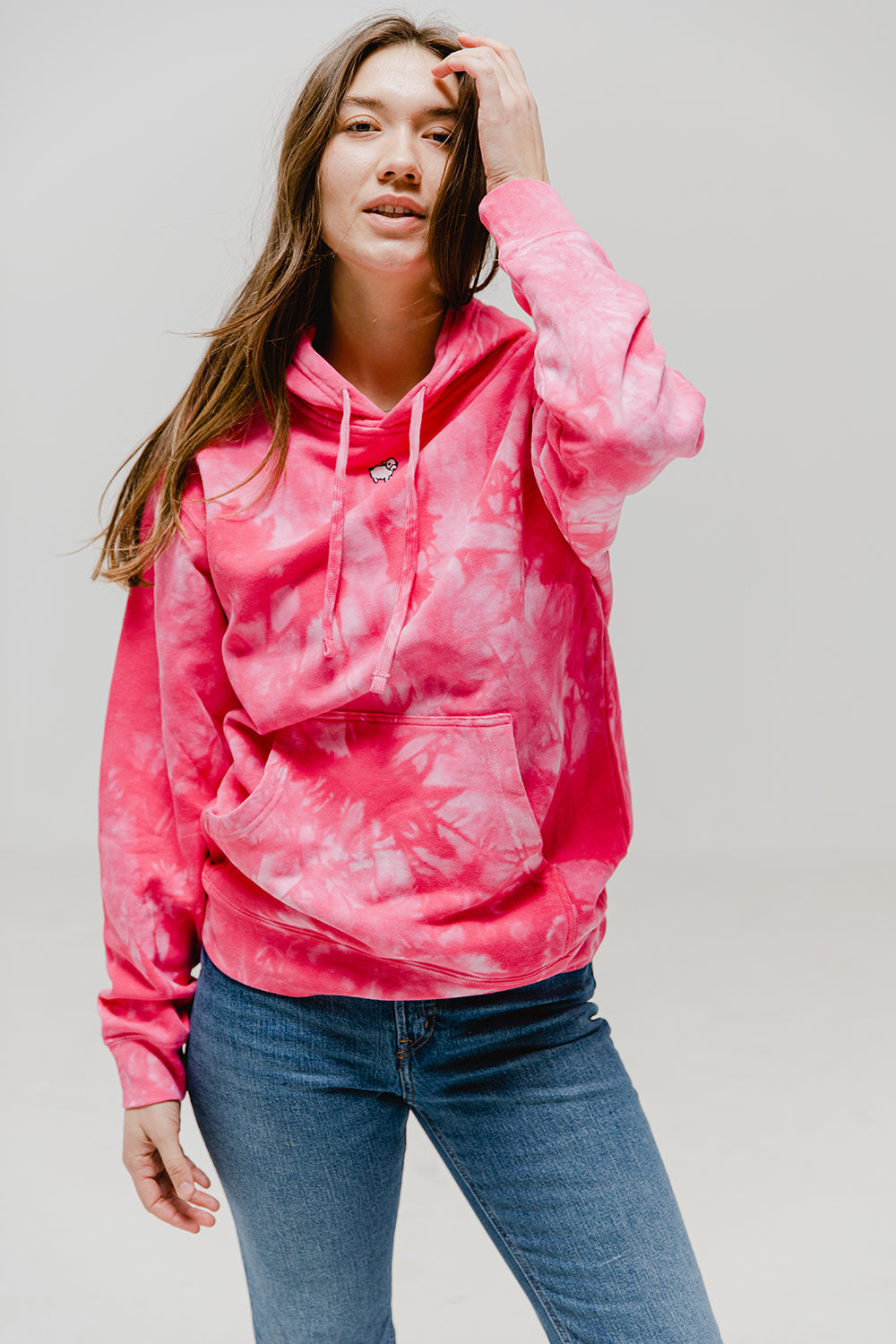 Micro Sheep Pullover Hooded Sweatshirt Tie Dye (Pre-Order Only)