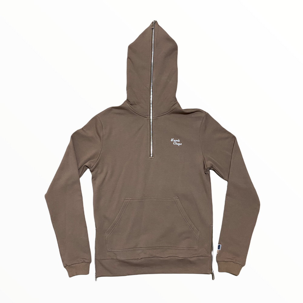 Brown Quarter Zip Sweatshirt