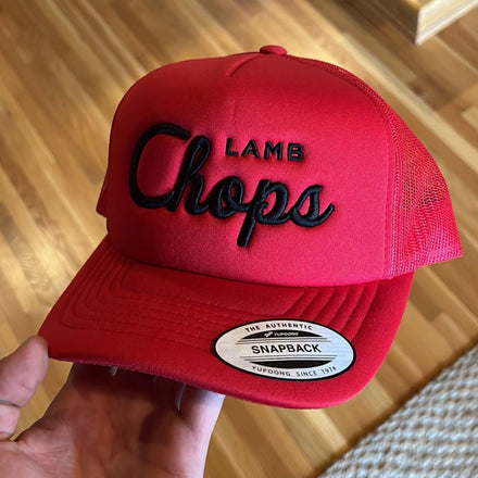 Lamb Chops Trucker Snapback (Red/Black)